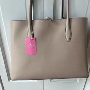 Kate Spade Beige Leather Tote